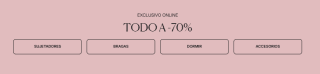 70% descuento en todo Women Secret remate final rebajas + 10% EXTRA compra por APP