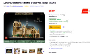 LEGO Architecture Notre-Dame van Parijs (21061) voor €152,99 bij Bol