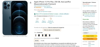 iPhone 12 Pro Max 256GB Reacondicionadio Premium por $11,043 en Amazon