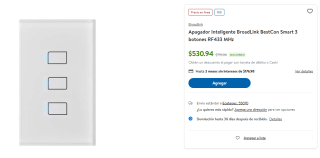 Apagador Inteligente BroadLink BestCon $531 | Descuento Sam's Club