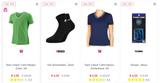 Tennis-point sale met kortingen tot wel 86%