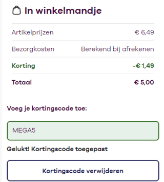 Een mega kaart voor €5 bij Greetz