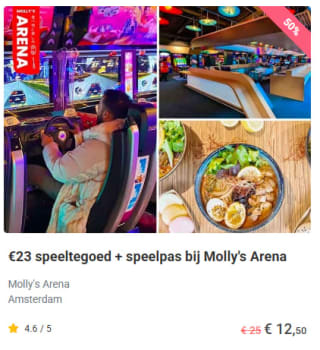 €2,50 extra korting bij Tripper