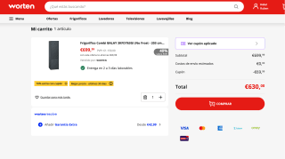 Frigorífico Combi BALAY 3KFD763GI No Frost 203 cm 368 L por solo 630€