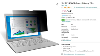3M Privacyfilter voor breedbeeldlaptop 14" voor €24,10 bij Amazon