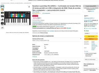 Novation Launchkey Mini MK3 por solo 77€