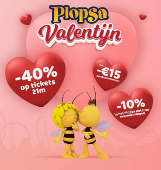 40% korting op tickets voor Plopsaland