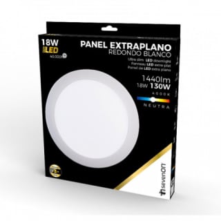 5 plafón Downlight LED Ultraslim Redondo 18W por solo 19,78€