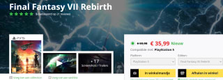 Final Fantasy VII Rebirth voor €35,99 bij Game Mania