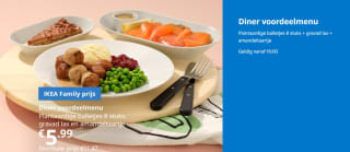 1 + 1 portie gratis plantaardige ballen in IKEA restaurant