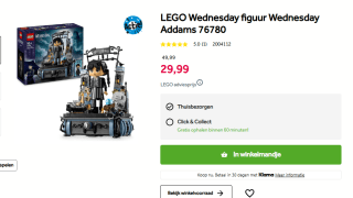 LEGO Wednesday figuur Wednesday Addams 76780 voor €29,99 bij Intertoys