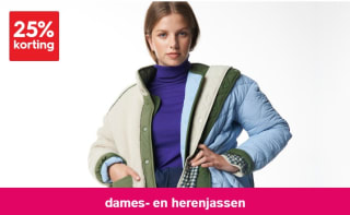 25% korting op dames en heren jassen bij HEMA
