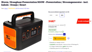 Xtorm XP500 Xtreme Power Station 500W stroomgenerator voor €348,23 bij Bol