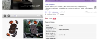 Soporte de Móvil para Bicicleta y Moto Premium Universal por 9€