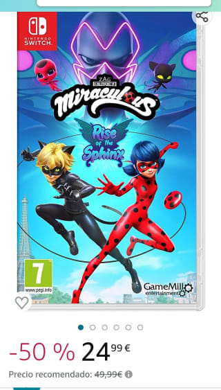 Miraculous: Rise of the Sphinx Nintendo Switch por 24,99€.