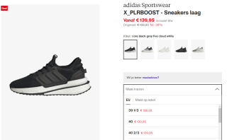 Adidas X_PLRBOOST Sneakers voor €139,95 bij Zalando