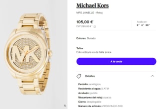 Reloj para Mujer Michael Kors MFO JANELLE por 105€