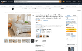 Juego de ropa de cama de 240 x 220 cm por 19,46€