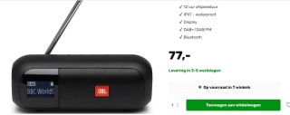 JBL Tuner 2 Zwart voor €77 bij BoXXer