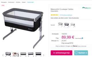 Bebeconfort Calidoo Co-Sleeper - Geo Metric - 2-in-1 babybedje voor €89,99 bij Pinkorblue