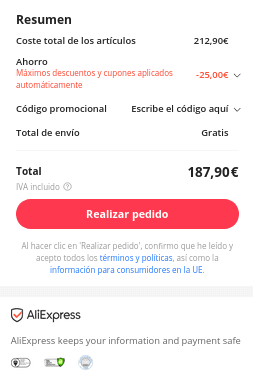 Xiaomi Redmi Note 13 Pro 8GB 256GB Versión Global 4G por 187,90€