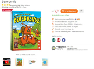 999Games Beverbende voor €7,99 bij Lobbes