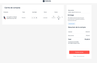 Móvil Motorola G85 12GB 256GB por solo 174€