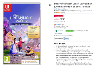 Disney Dreamlight Valley Cozy Edition - Switch (Code in a Box) voor €29,99 met Amazon prime
