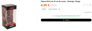Figura Minix de 12 cm de Lucas - Stranger Things por 4.99€