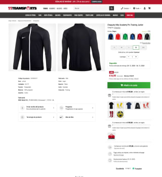 Chaqueta Nike Academy Pro Training Jacket por solo 16,90€