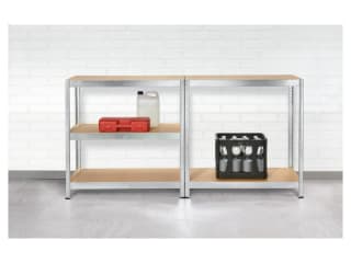 Parkside stelling kast met 5 planken voor €21,99 in de Lidl webshop