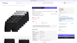 Pack de 7 bóxers Jack & Jones Jacmaeva por 22,90€