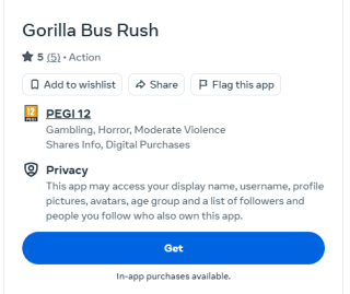 Gorilla Bus Rush gratis via Meta