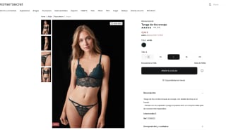 Tanga Women'secret de tira encaje por solo 4,99€