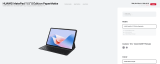 Tablette 11.5" Huawei MatePad 11.5 S Édition PaperMatte - 2800x1840 144Hz, Kirin 9000WL, RAM 8 Go, 256 Go, 8800mAh + Clavier + Stylet