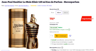 Jean Paul Gaultier Le Male Elixir Eau de parfum spray 125ml voor €75,01 bij Bol