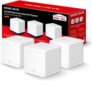 MERCUSYS Halo H30G AC1300 Sistema Wi-Fi Mesh 2 Puertos Gigabit a 67,99€