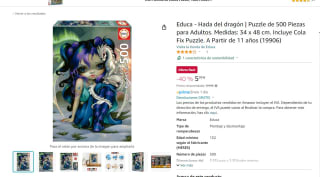Puzzle de 500 piezas marca Educa - Hada del dragón por 5,99€