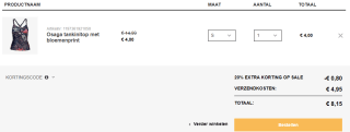 20% extra kassakorting op de sale bij Scapino