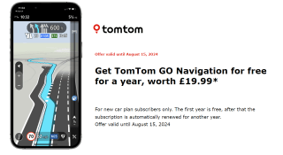 1 jaar gratis TomTom Go