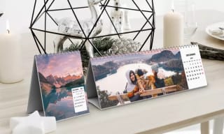 Gepersonaliseerde bureaukalender vanaf €1,99 bij Photo.Gifts via Groupon België