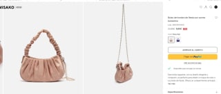 Bolso de hombro de fiesta con correa bandolera por 6,60€