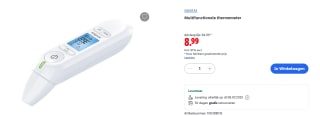 Sanitas Multi-functionele SFT 65 koortsthermometer voor €8,99 bij de Lidl