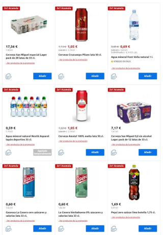 2×1 en más de 1800 productos Carrefour.