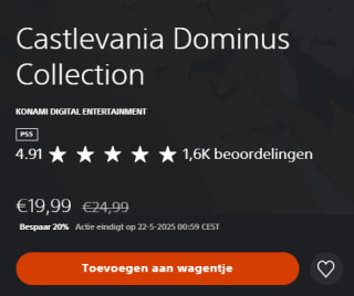 Castlevania Dominus Collection voor €19,99 in de Playstation Store