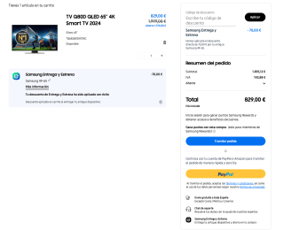 Samsung TV Q80D QLED 65” 4K Smart TV 2024 por solo 829€