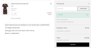 20% korting op alle tops & jurken bij Vila