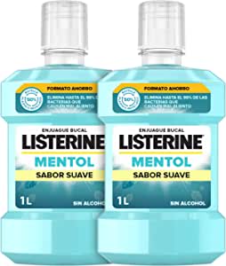 2 Listerine Enjuage Bucal Mentol Suave 1000ml a solo 8,96€