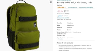Mochila Burton Treble Yell por 21,75€