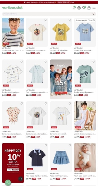 -10% de Descuento Extra en las Rebajas de Vertbaudet.